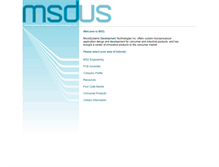 Tablet Screenshot of msdtrack.com